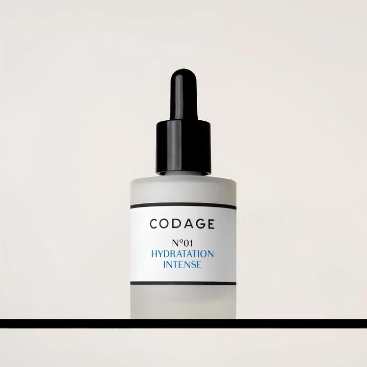 Codage Paris The Serum N°01 30 ml fuktighetsgivende ansiktsserum i frostet glassflaske med svart pipette