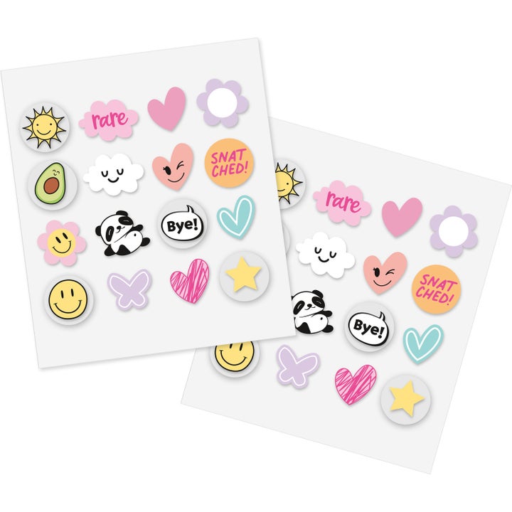 essence Spot Squad Pimple Patches 32 stk kviselapper mot urenheter med fargerike motiver som hjerter og smilefjes