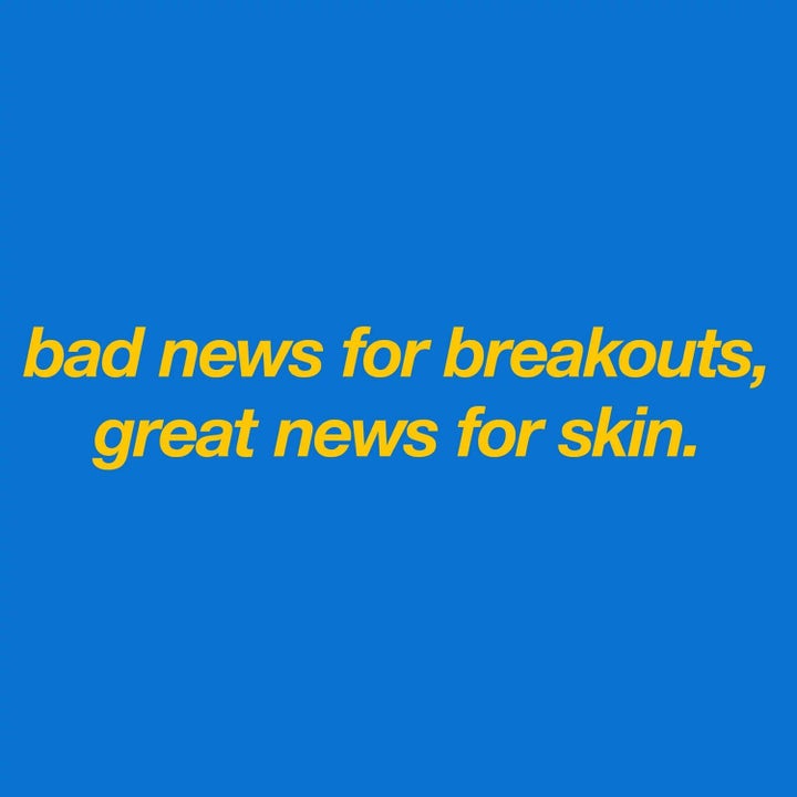 Dermalogica Clear Start Duo Clearing Defense SPF30 hudpleiesett med gul tekst bad news for breakouts på blå bakgrunn.