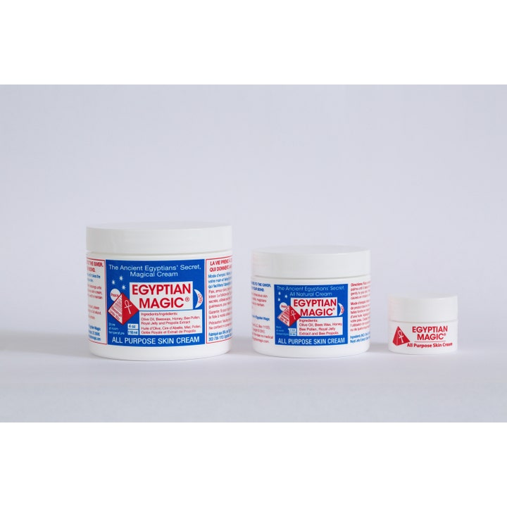 Egyptian Magic All Purpose Skin Cream 7,5 ml pleiende ansiktskrem i tre ulike størrelser hvite krukker