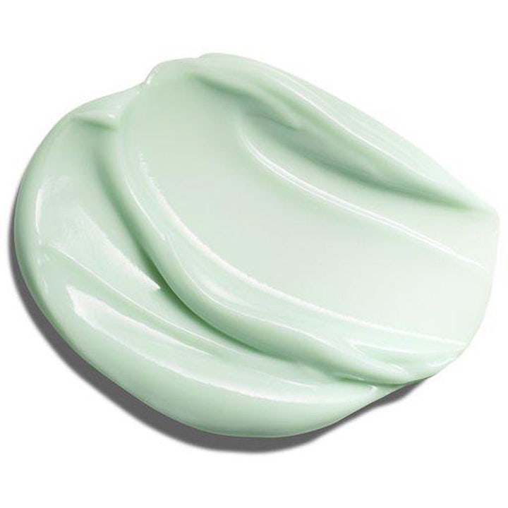 Clarins Cryo-Flash Cream-Mask 75 ml oppstrammende ansiktsmaske med en kremet lysegrønn tekstur.