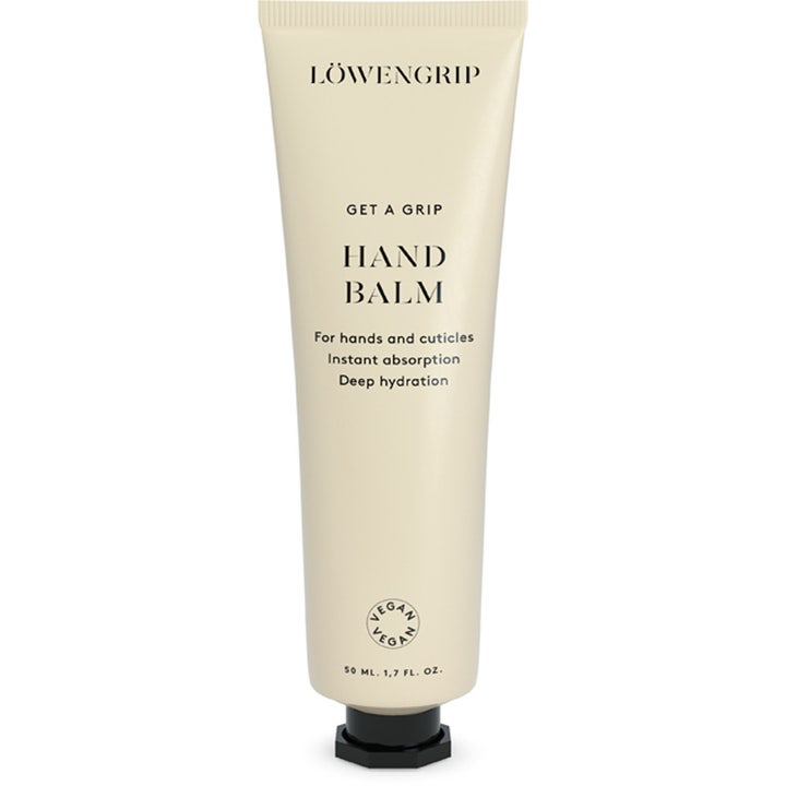 Löwengrip Get A Grip Hand Balm 50 ml fuktighetsgivende håndkrem i beige tube som gir dyp hydrering til tørre hender