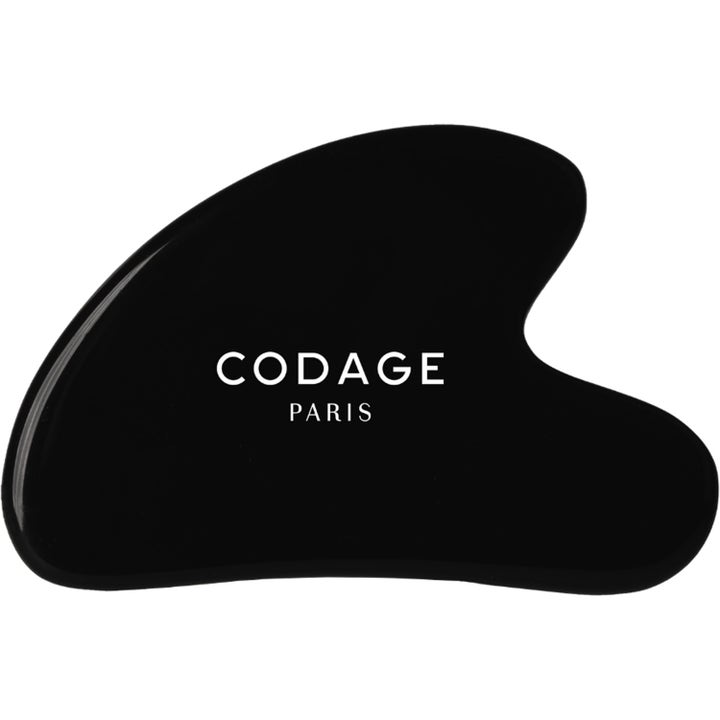 Codage Paris The Gua Sha Massage Tool 1 stk hudpleieverktøy i svart stein som gir ansiktsløft.