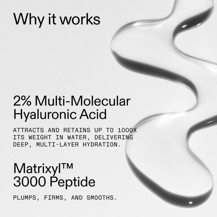 The INKEY List Hyaluronic Acid Serum 60 ml fuktighetsgivende serum med 2 % hyaluronsyre og Matrixyl 3000 peptider