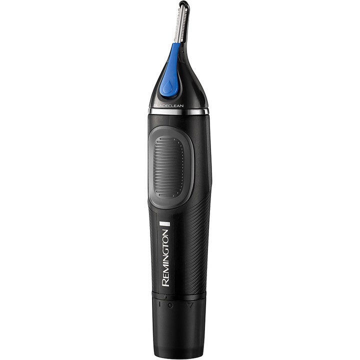 Remington Nano Series nese- og øretrimmer fjerner uønsket hår med en sort og blå presisjonstrimmer med teksturert grep