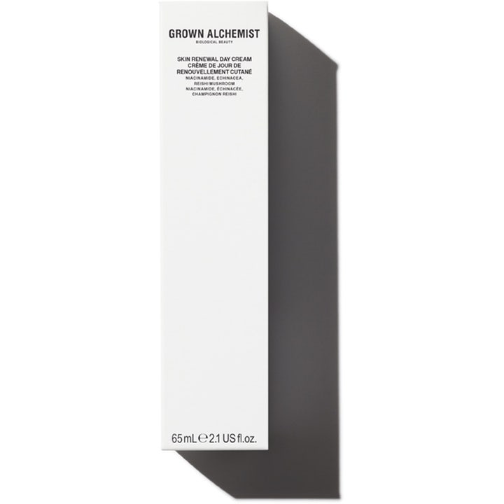 Grown Alchemist Skin Renewal Day Cream 65 ml fornyende dagkrem i hvit ytterforpakning med niacinamide.