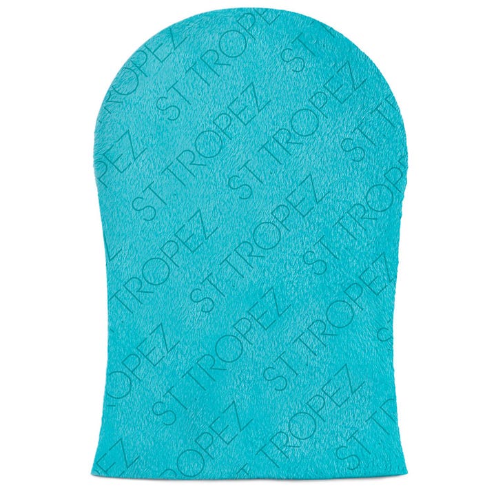 St. Tropez Tan Applicator Mitt 1 stk selvbruningshanske som gir feilfri glød i form av en turkis vott med logo.