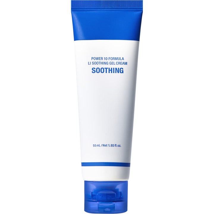It's Skin Power 10 Formula LI Soothing Gel Cream 55 ml beroligende gelkrem i hvit tube med blått lokk og detaljer