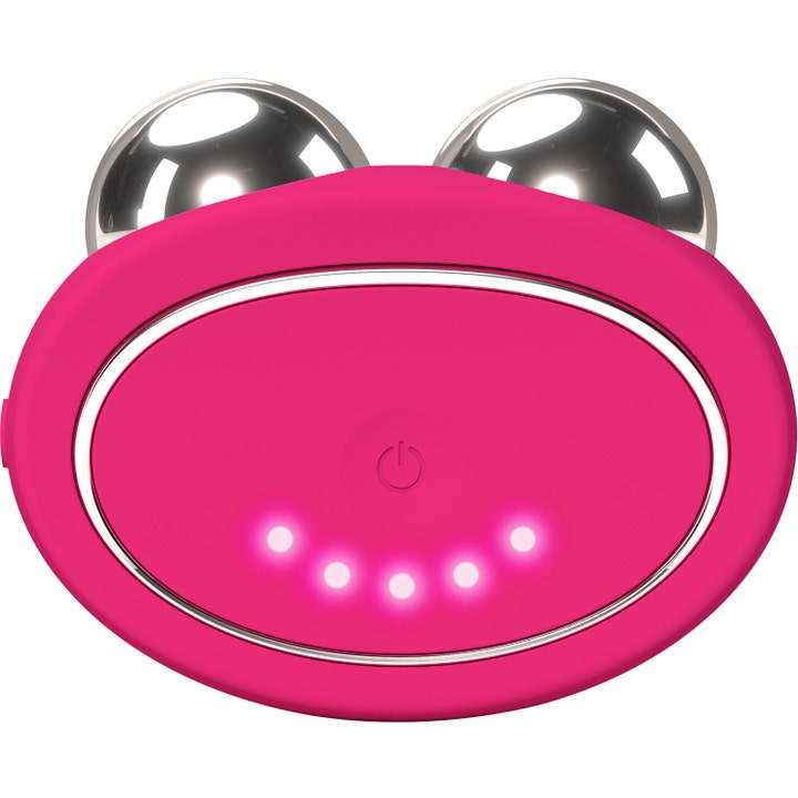 FOREO BEAR 2 Fuchsia 1 stk ansiktsløftende mikrostrømenhet med fem lysdioder og sølvkuler