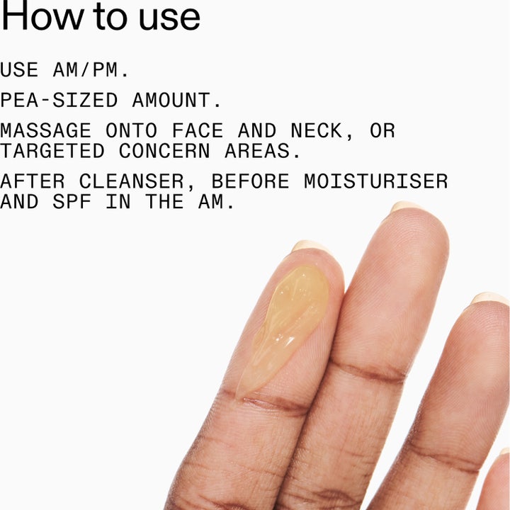 The INKEY List Tranexamic Acid Serum 30 ml serum mot hyperpigmentering i hvit pumpeflaske med kremet tekstur.