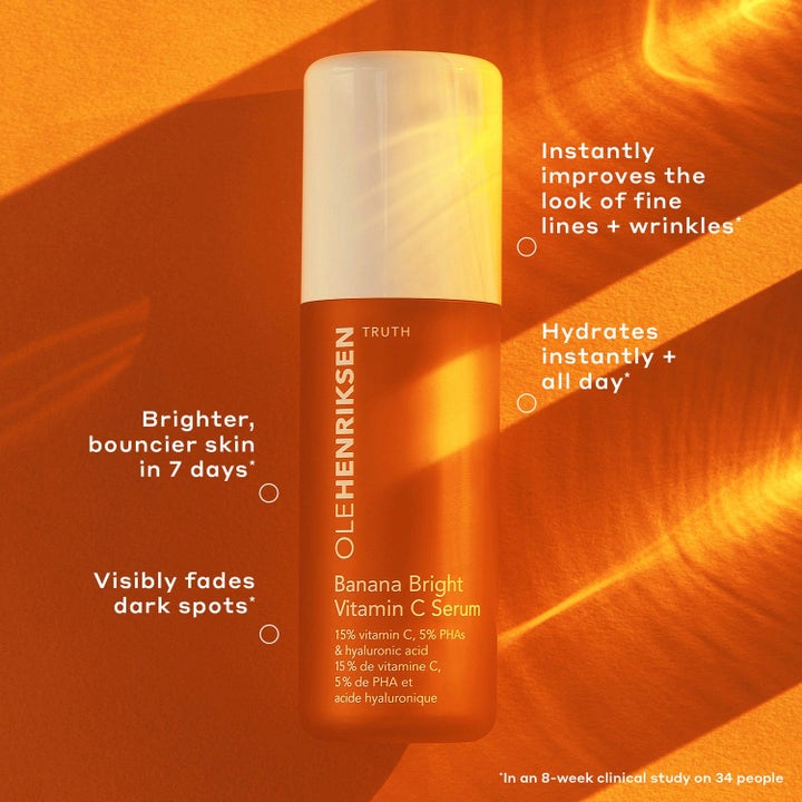 Ole Henriksen Banana Bright Vitamin C Serum med 15% vitamin C gir huden glød og fjerner mørke flekker.