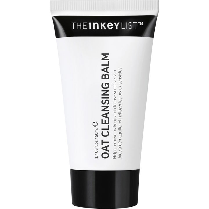 The Inkey List Oat Cleansing Balm 50ml skånsom ansiktsrens i hvit og sort tube som effektivt fjerner sminke.