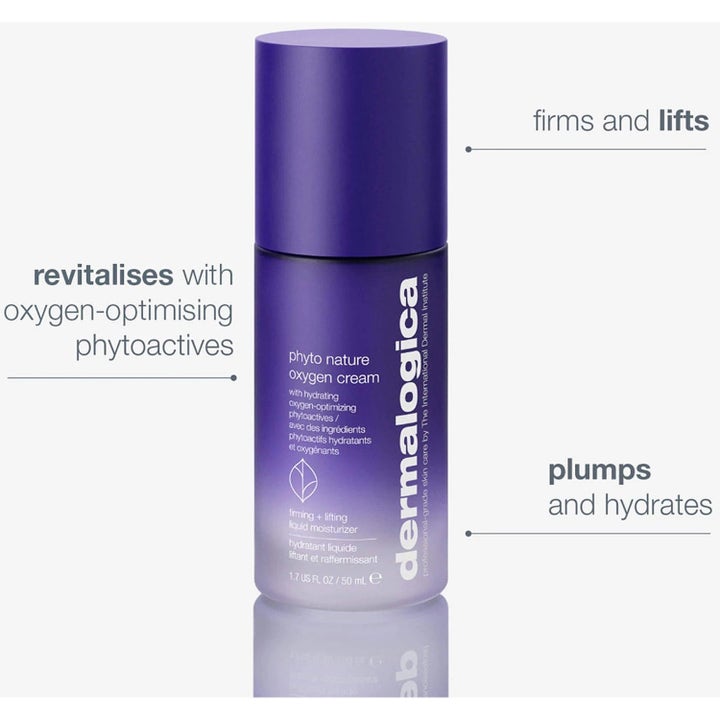 Dermalogica Phyto Nature Oxygen Cream 50 ml oppstrammende ansiktskrem i lilla flaske som gir fuktighet og løft.