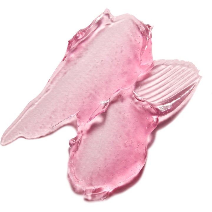 Medicube Collagen Jelly Cream 110 ml fuktighetsgivende ansiktskrem i en rosa og gjennomsiktig gelékonsistens.