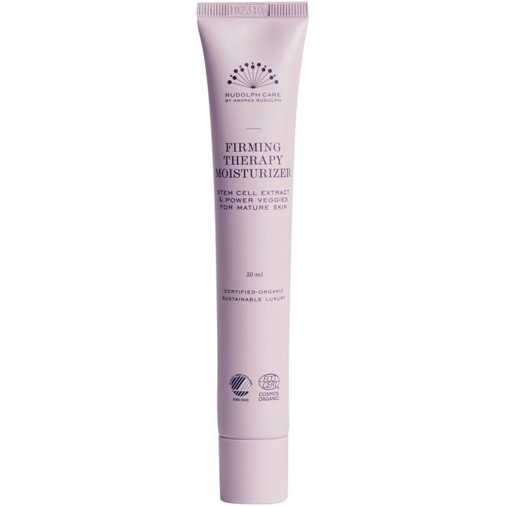 Rudolph Care Firming Therapy Moisturizer 50 ml oppstrammende ansiktskrem for voksen hud i en elegant lys lilla tube.