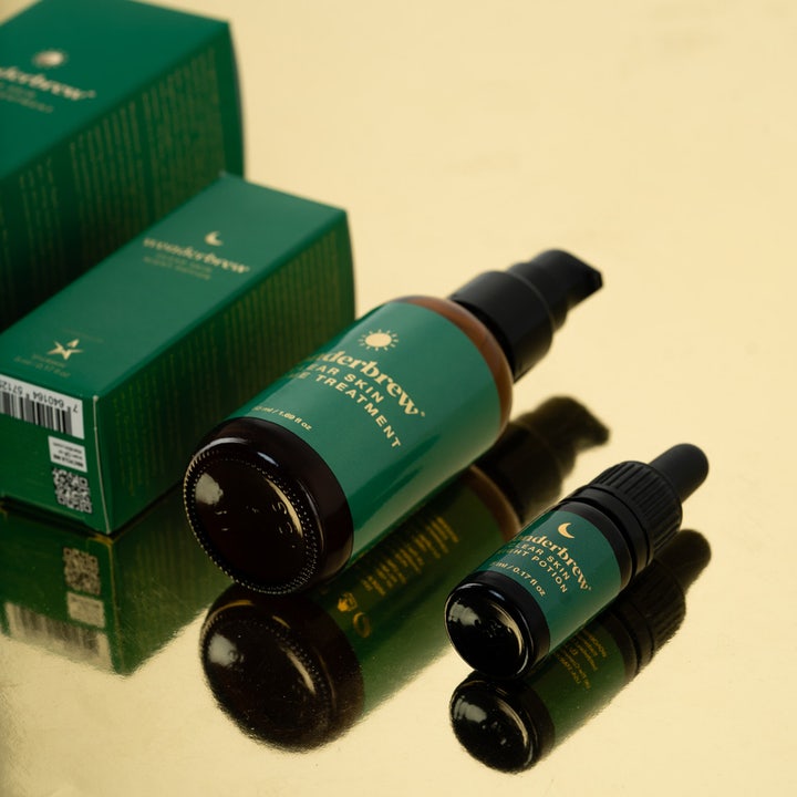 Starskin Wonderbrew Clear Skin Daytime Treatment 50 ml dagkrem mot urenheter i mørk flaske med grønn etikett.