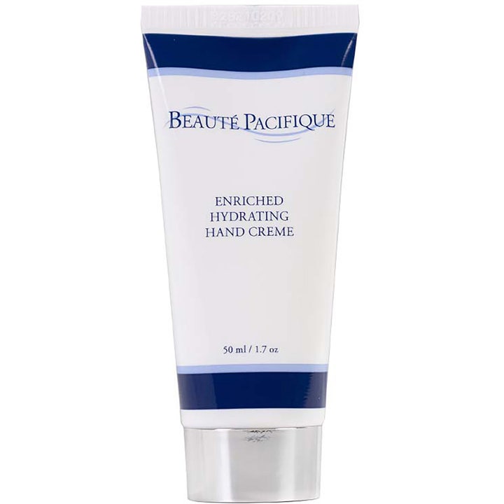 Beauté Pacifique Enriched Hydrating Hand Creme 50 ml fuktighetsgivende håndkrem i hvit tube med blå detaljer
