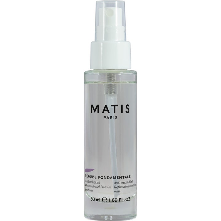 Matis Authentik-Mist 50 ml ansiktsspray som gir fuktighet i en klar flaske med spraypumpe