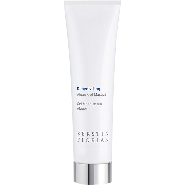 Kerstin Florian Rehydrating Algae Gel Masque fuktighetsgivende ansiktsmaske i hvit tube med sølvkork