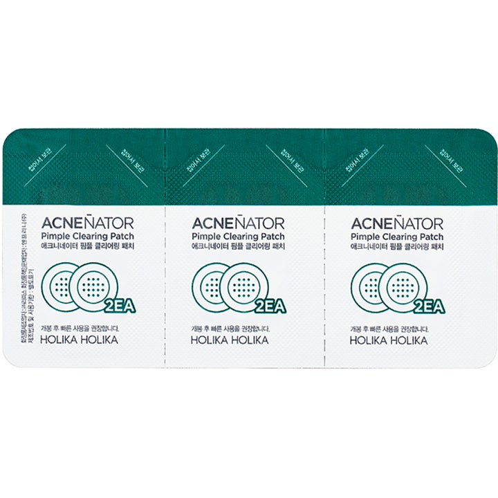 Holika Holika Acnenator Pimple Clearing Patch 6 stk i tre pakker som demper kviser og urenheter