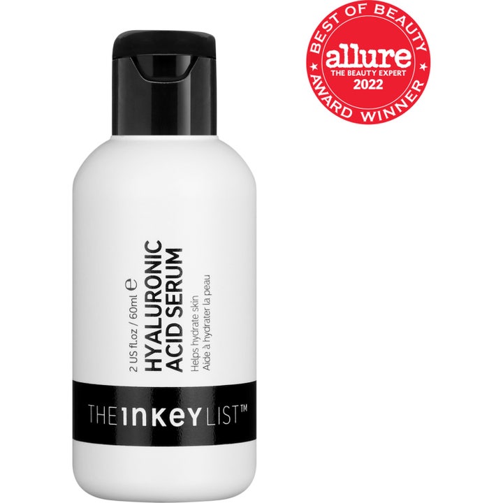 The INKEY List Hyaluronic Acid Serum 60 ml fuktserum i hvit flaske og eske som gir fuktighet