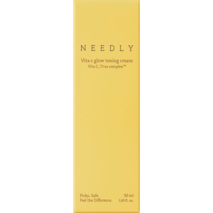 NEEDLY Vita C Glow Toning Cream 50 ml glødgivende ansiktskrem i gul ytteremballasje med Vita C_Trus complex