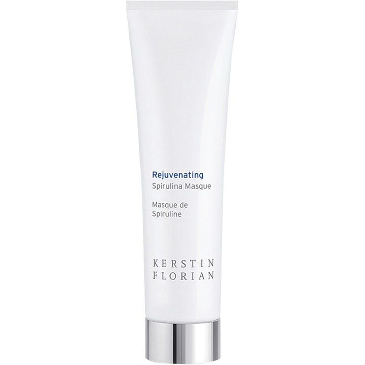 Kerstin Florian Rejuvenating Spirulina Masque foryngende ansiktsmaske i hvit tube med glinsende sølvfarget kork