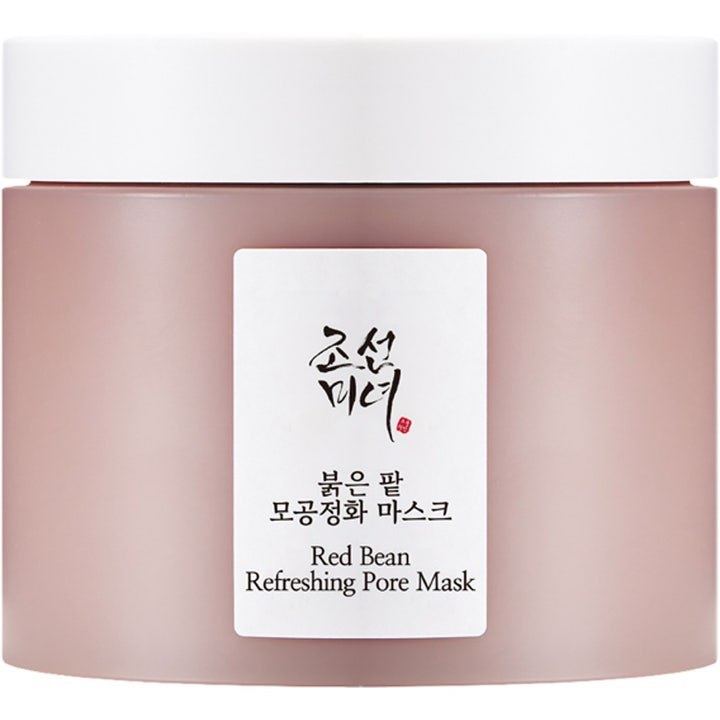 Beauty of Joseon Red Bean Refreshing Pore Mask 140 ml i støvrosa krukke som renser porer.