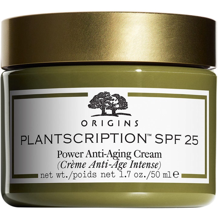 Origins Plantscription SPF 25 Power Anti-Aging Cream 50 ml aldersbekjempende ansiktskrem i grønn krukke med gulllokk