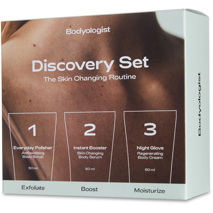 Bodyologist Discovery Gift Set 1 stk kroppsvård eske med tre trinn som gir en fornyende og fuktgivende hudrutine