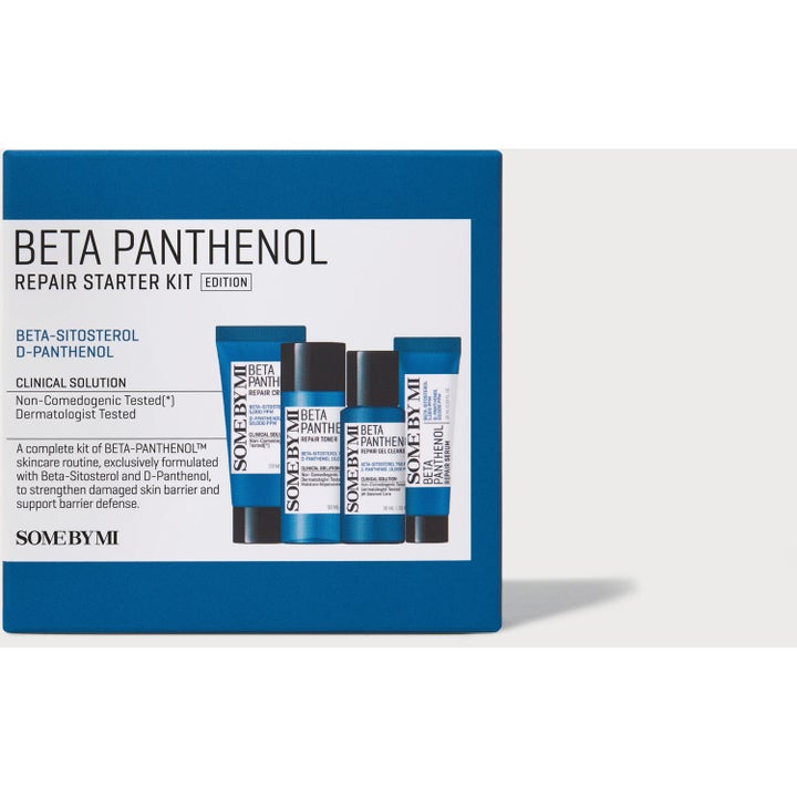 Some By Mi Beta Panthenol Repairs Starter Kit 90 ml hudpleiesett styrker hudbarrieren i blå og hvit eske