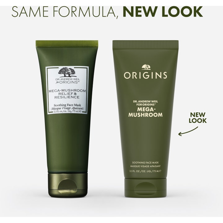 Origins Dr. Weil Mega-Mushroom Soothing Face Mask 75 ml beroligende ansiktsmaske i gammelt og nytt utseende