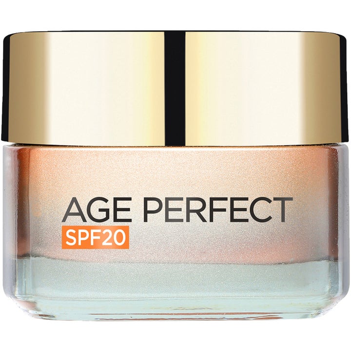 L'Oréal Paris Age Perfect Golden Age 50ml dagkrem med SPF 20 som gir glød i glasskrukke med gulllokk