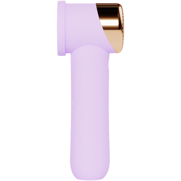 FOREO PEACH 2 go Lavender 1 stk IPL hårfjerning for glatt hud sett fra siden i lilla silikon med rosegull