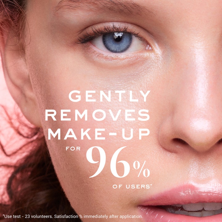 Nuxe Very Rose Makeup Removing Milk 200 ml skånsom rensemelk med tekst Gently removes make-up for 96% of users