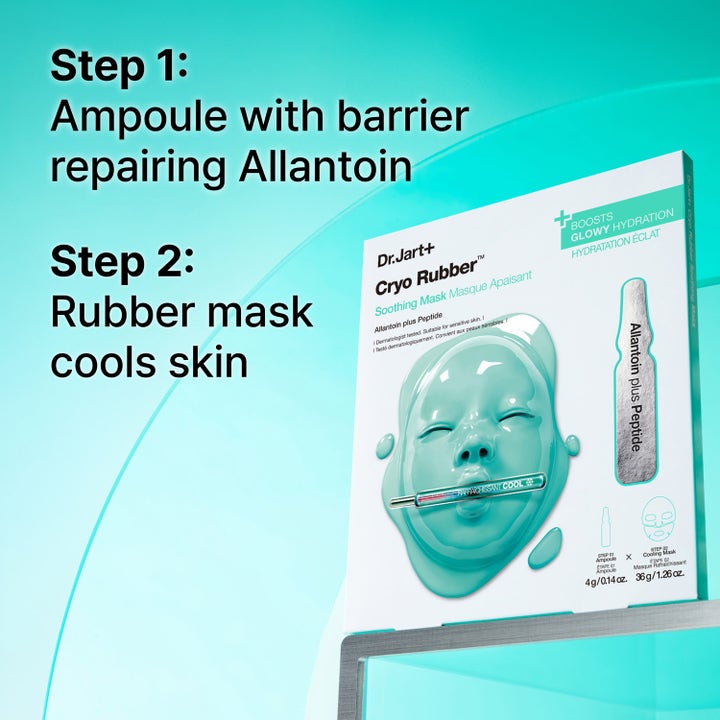 Dr.Jart+ Cryo Rubber Soothing Mask 36 g beroligende ansiktsmaske med allantoin ampulle og kjølende gummimaske i to trinn