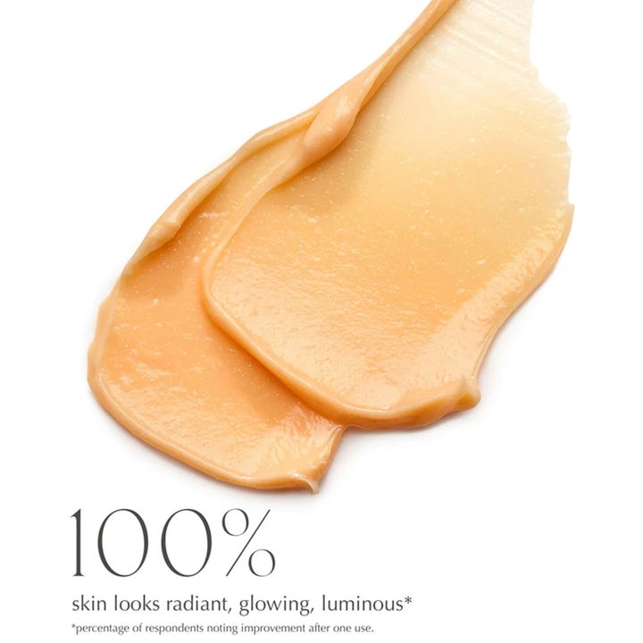 Exuviance Triple Microdermabrasion Face Polish 75 g peeling med kornete ferskenfarget tekstur som gir glød