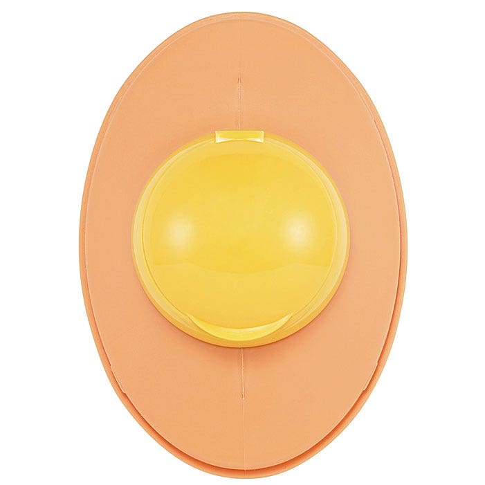 TonyMoly Egg Pore Silky Smooth Balm 20g poreminimerende primer i ferskenfarget eggformet boks med gul detalj