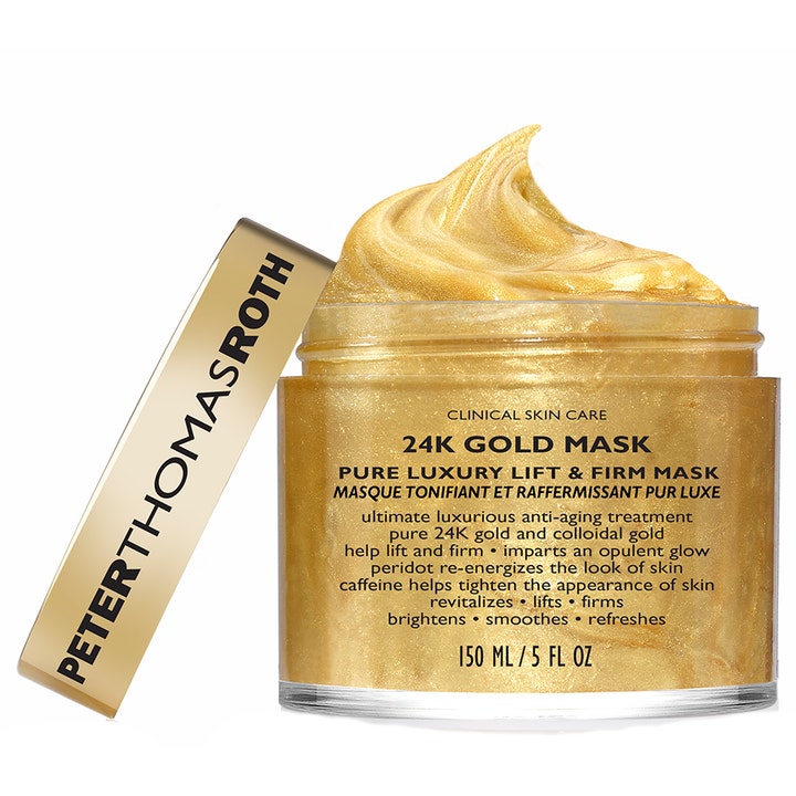 Peter Thomas Roth 24k Gold Mask 150 ml oppstrammende ansiktsmaske i krukke med glitrende gyllen geltekstur