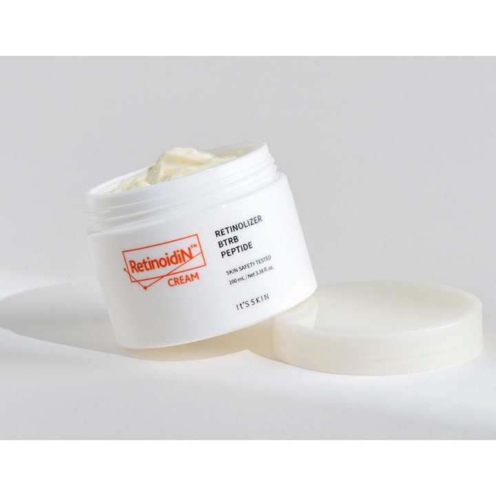 It'S SKIN Retinoidin Cream 100 ml anti-aging ansiktskrem i hvit krukke med synlig fyldig konsistens og løst lokk