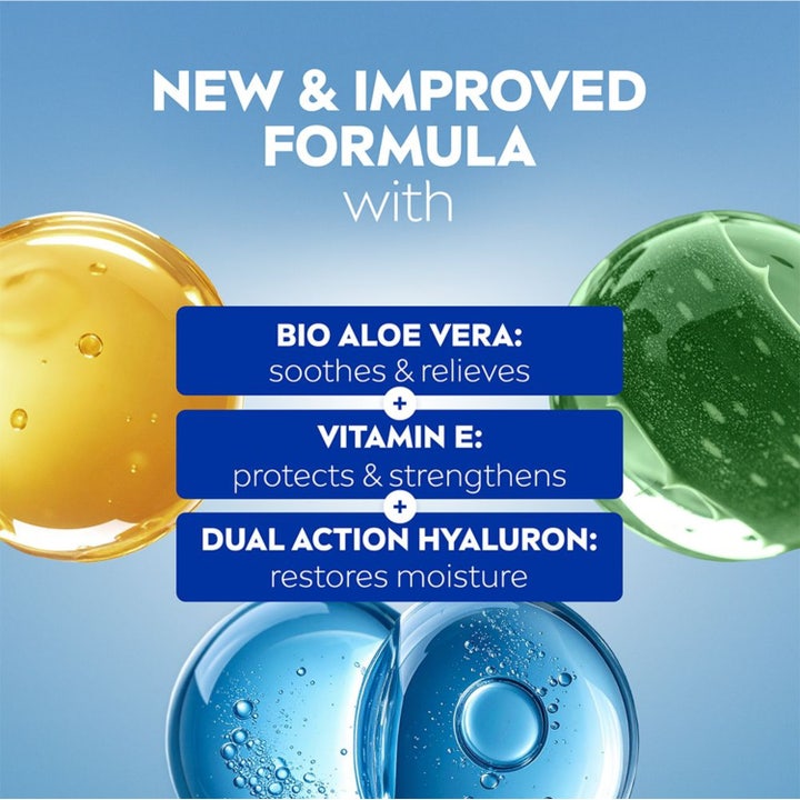 NIVEA After Sun Serum 100 ml beroligende pleie med bio aloe vera, vitamin E og hyaluron som gjenoppretter fukt.