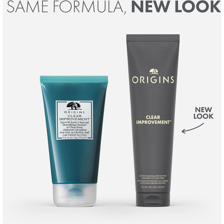 Origins Deep Clean & Hydrate 225 ml ansiktsmasker som viser ny design på Clear Improvement tube