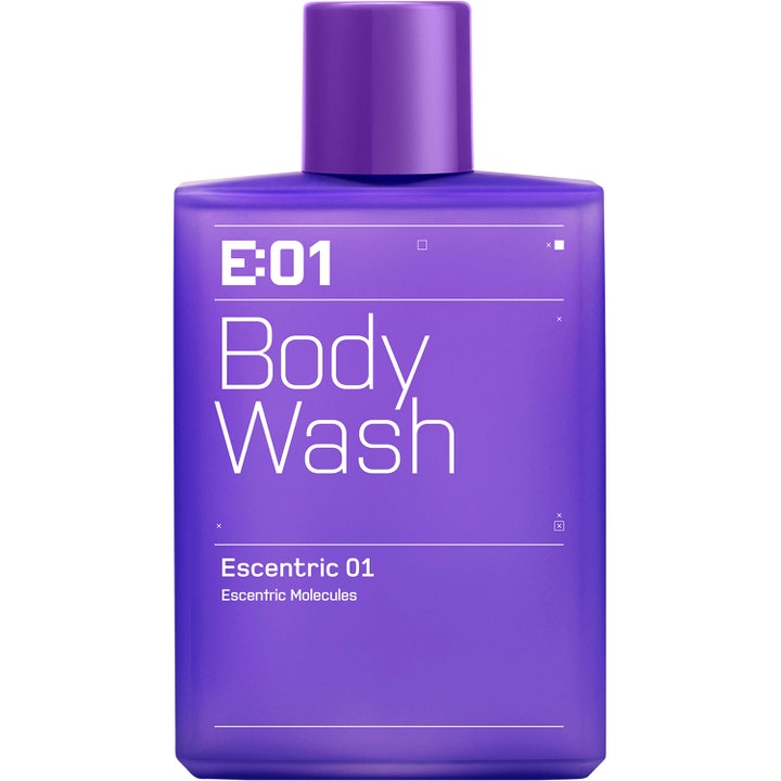 Escentric Molecules Escentric 01 Body Wash 200 ml i en lilla flaske som renser og gir fuktighet til huden.