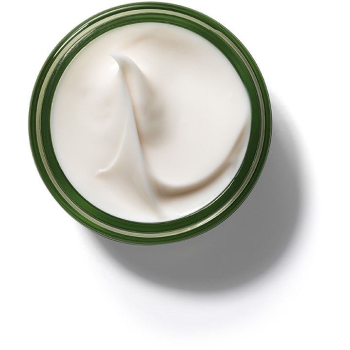 Origins A Perfect World Antioxidant Moisturizer 50 ml fuktighetsgivende dagkrem med hvit kremet tekstur i grønn krukke