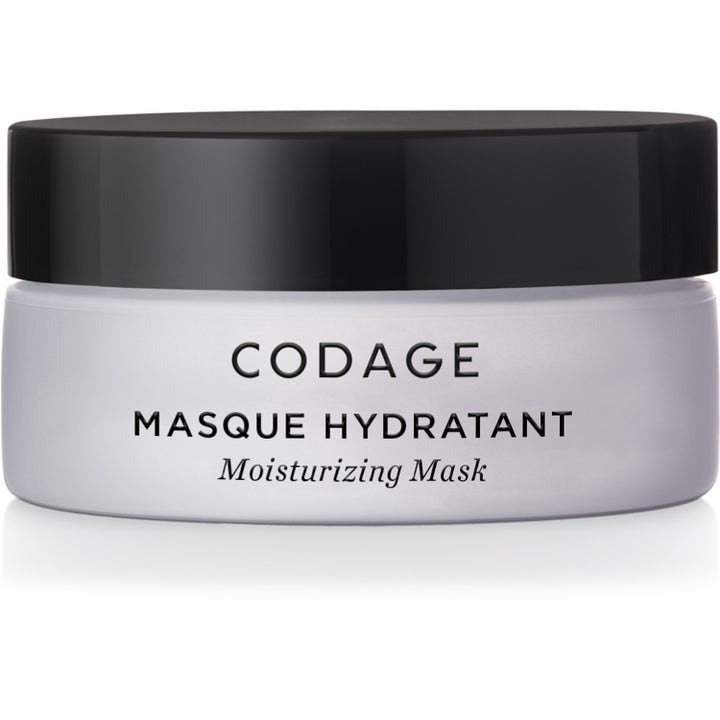Codage Masque Hydratant fuktighetsgivende ansiktsmaske i elegant frostet glasskrukke med stilrent svart lokk