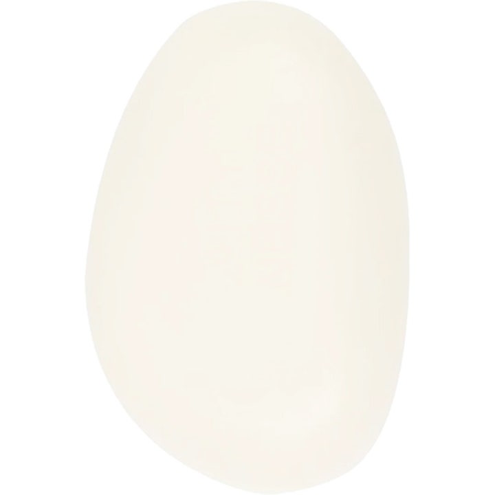 Compagnie de Provence Solid Face Cleanser 85 g beroligende ansiktsrengjøring som et hvitt ovalt og glatt såpestykke