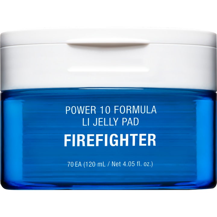 It's Skin Power 10 Formula LI Jelly Pad Firefighter 70 stk beroligende ansiktspads i blå krukke med hvitt lokk