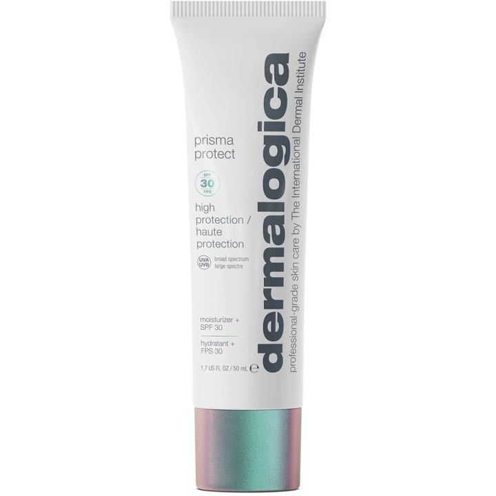 Dermalogica Prisma Protect 50 ml fuktighetskrem med SPF 30 som beskytter huden i hvit tube med iriserende lokk