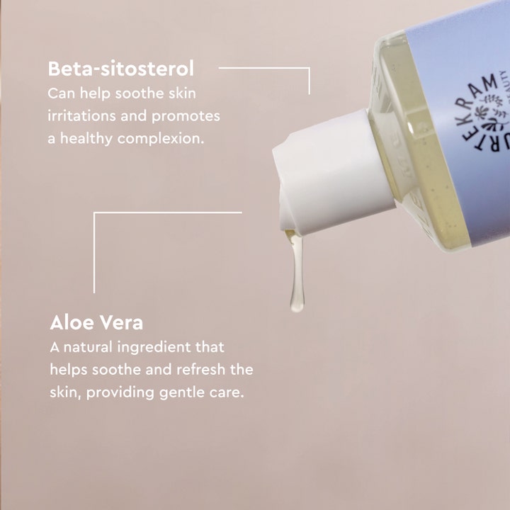Urtekram Fragrance Free Body Wash 500 ml dusjsåpe med beroligende Aloe Vera og Beta-sitosterol tekstur