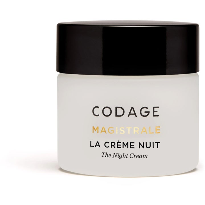 Codage Magistrale La Crème Nuit 50 ml nattkrem i frostet glasskrukke med svart lokk.